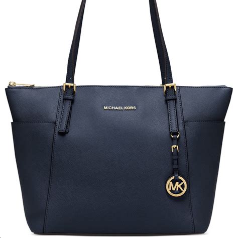 baby blue michael kors bag|michael kors navy blue handbags.